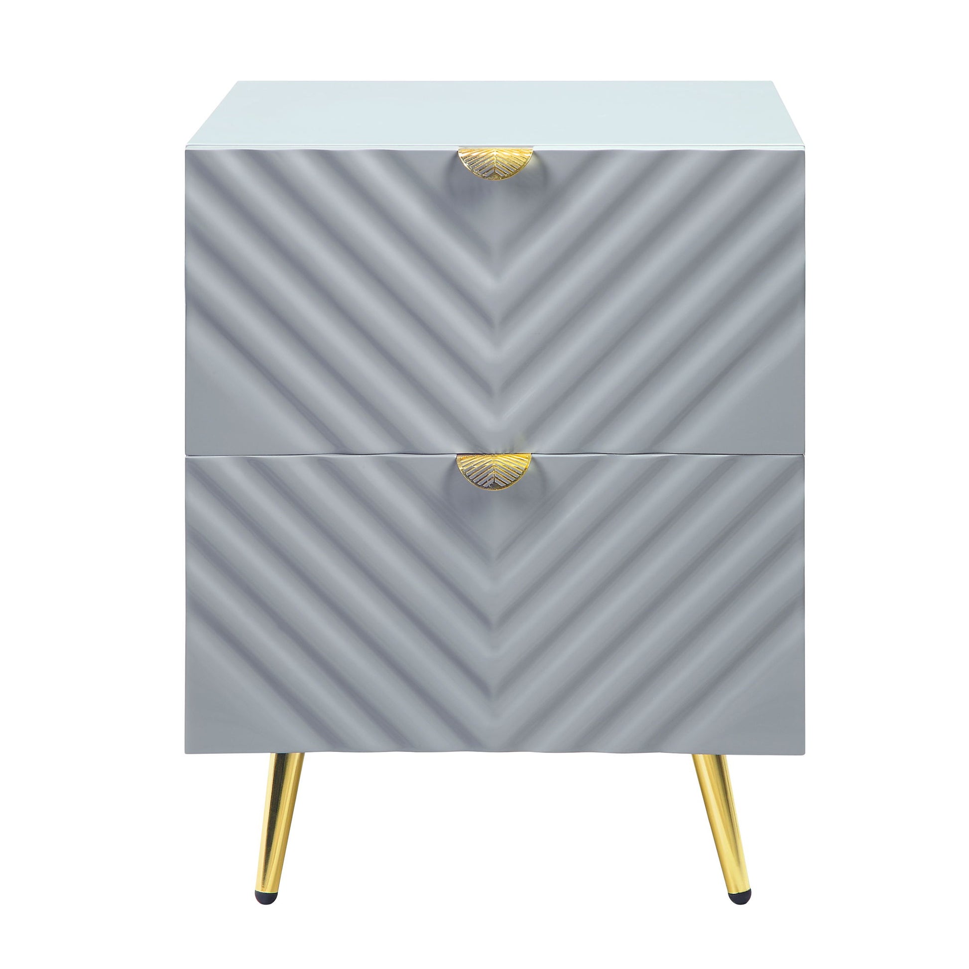 Gaines - High Gloss Nightstand - The Sleep Loft - Online Mattress Showroom NYC