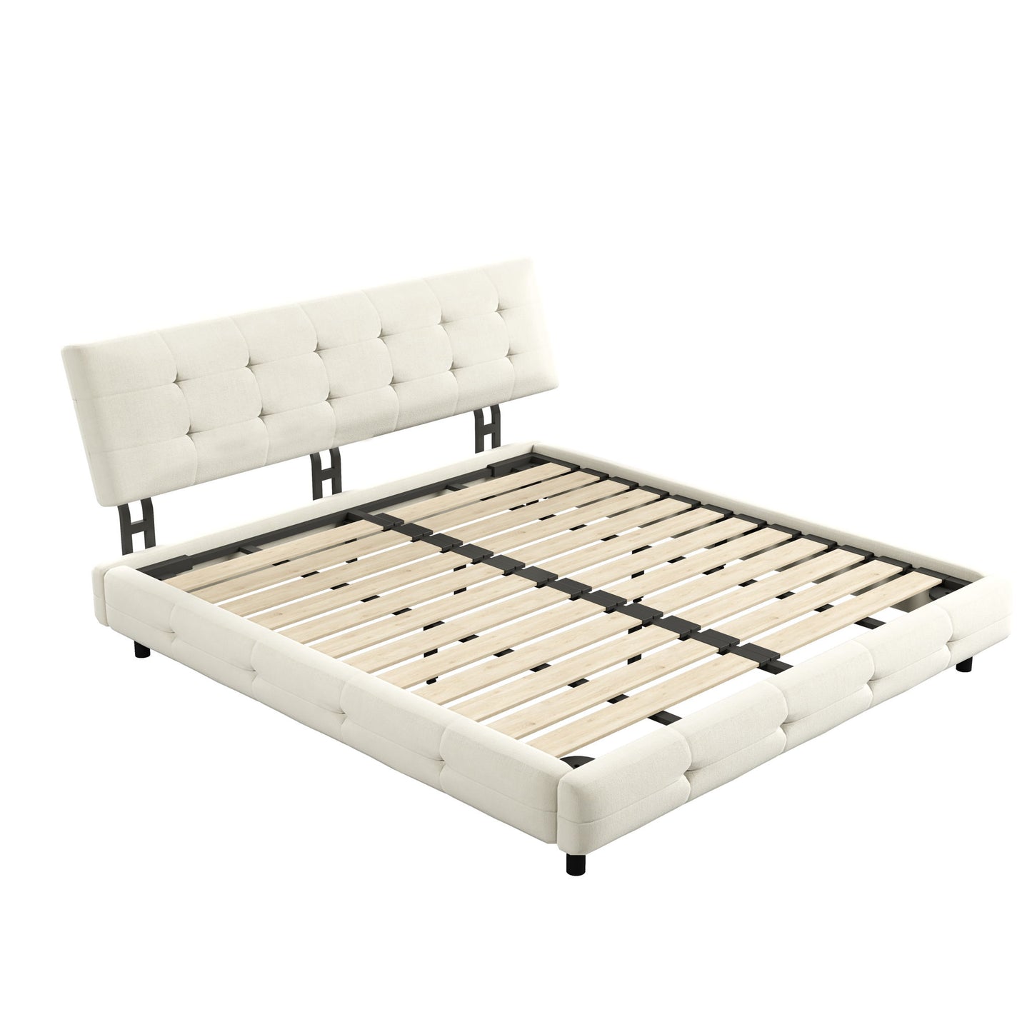 Tufted Headboard With Extra-Large Ultra-Soft Cloud Pillow Design - The Sleep Loft - Online Mattress Showroom NYC