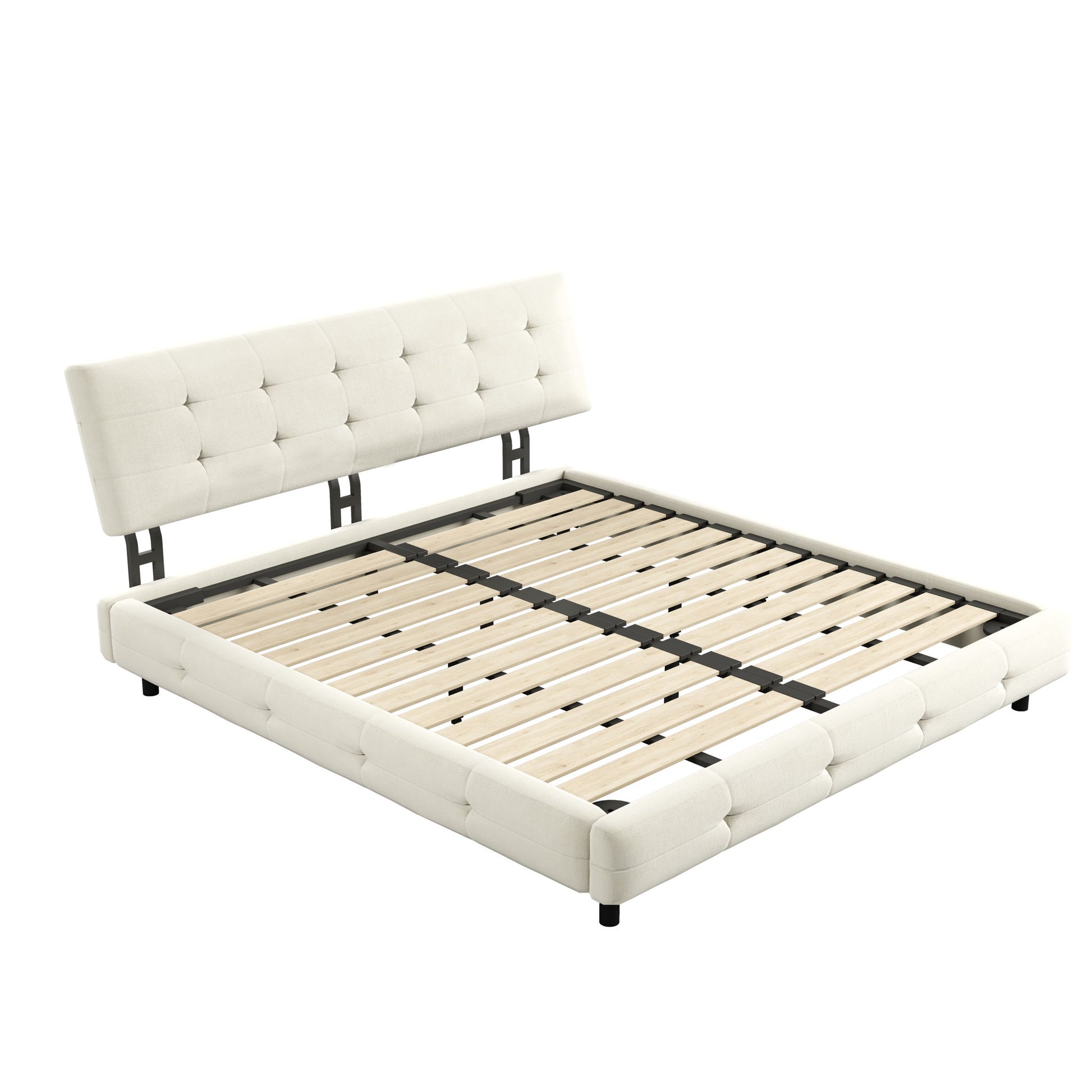 Tufted Headboard With Extra-Large Ultra-Soft Cloud Pillow Design - The Sleep Loft - Online Mattress Showroom NYC