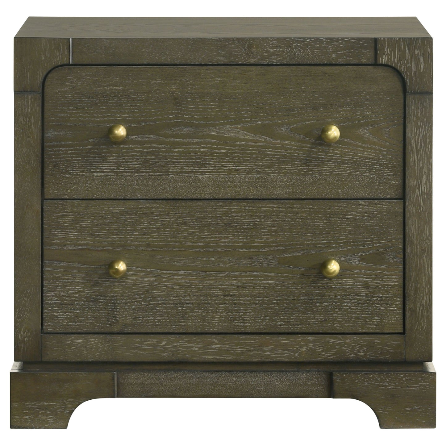 Sundance - 2 Drawer Nightstand - Dark Brown - The Sleep Loft - Online Mattress Showroom NYC