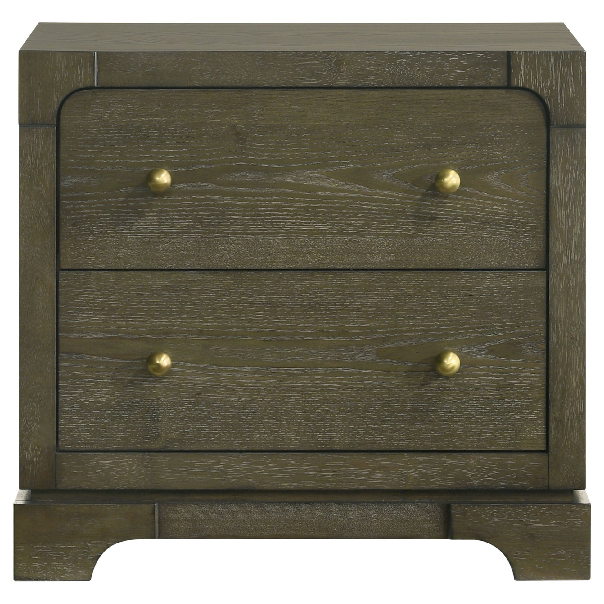 Sundance - 2 Drawer Nightstand - Dark Brown - The Sleep Loft - Online Mattress Showroom NYC