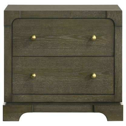 Sundance - 2 Drawer Nightstand - Dark Brown - The Sleep Loft - Online Mattress Showroom NYC