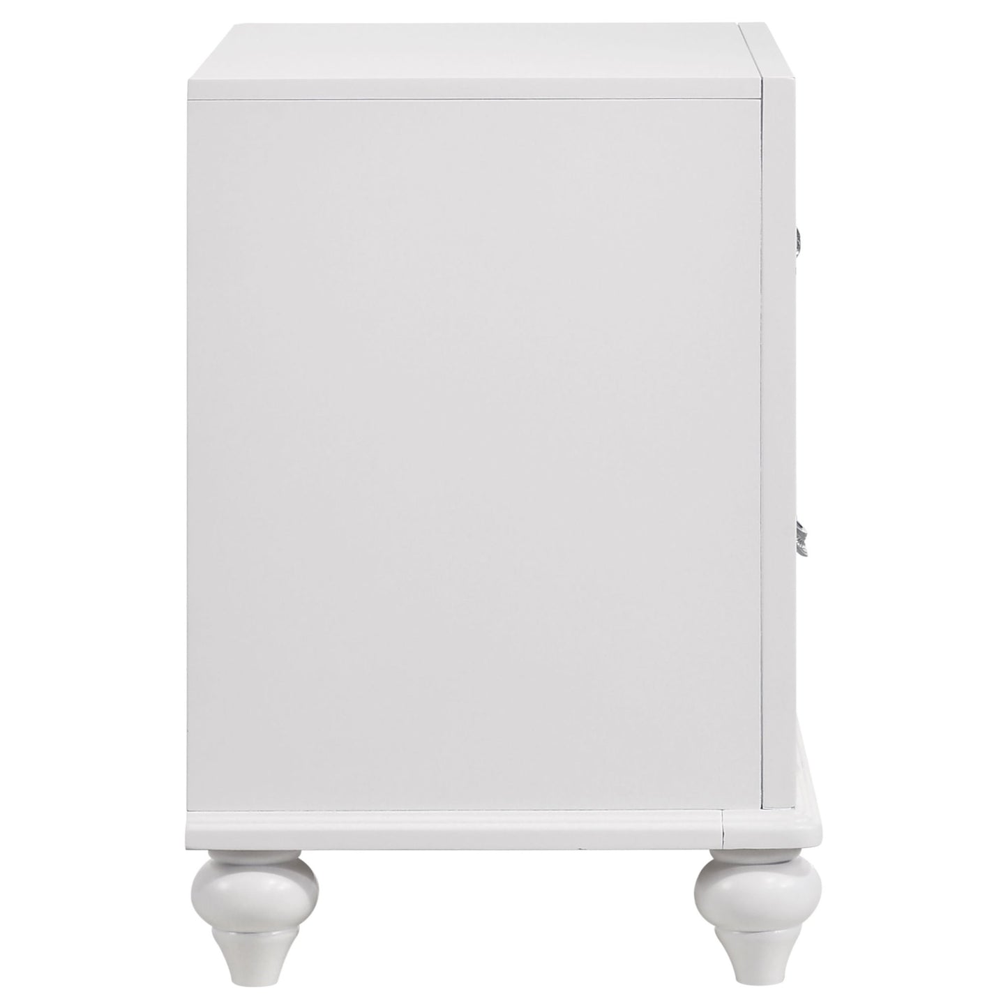 Barzini - 2 Drawer Nightstand Storage - White - The Sleep Loft - Online Mattress Showroom NYC