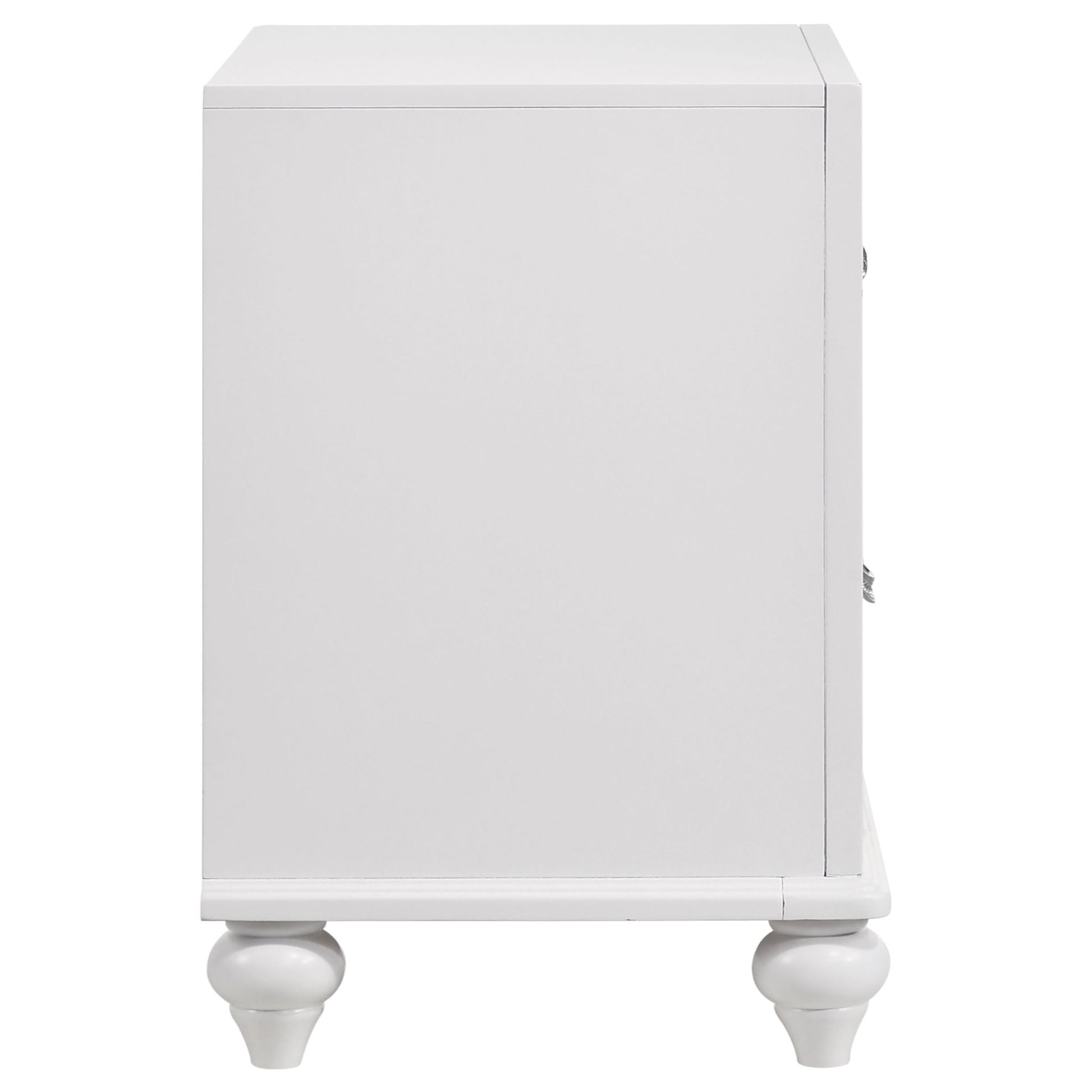 Barzini - 2 Drawer Nightstand Storage - White - The Sleep Loft - Online Mattress Showroom NYC