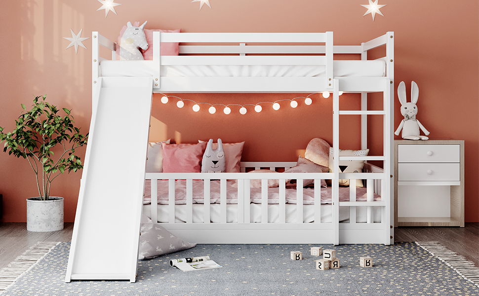 Functional Bunk Bed & Convertible Ladder And Slide - The Sleep Loft - Online Mattress Showroom NYC