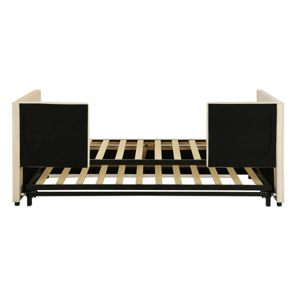 Twin Size Upholstered Daybed With Pop Up Trundle - The Sleep Loft - Online Mattress Showroom NYC