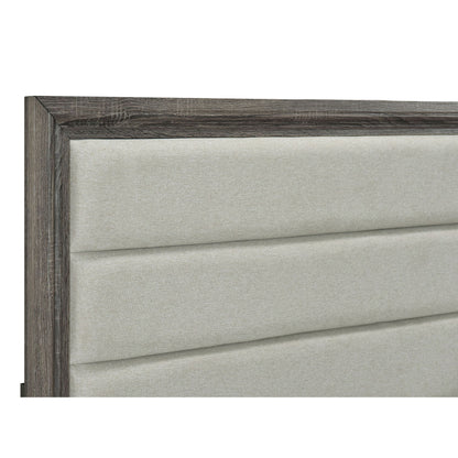Funston - Queen Bed With Headboard - Brown Oak - The Sleep Loft - Online Mattress Showroom NYC