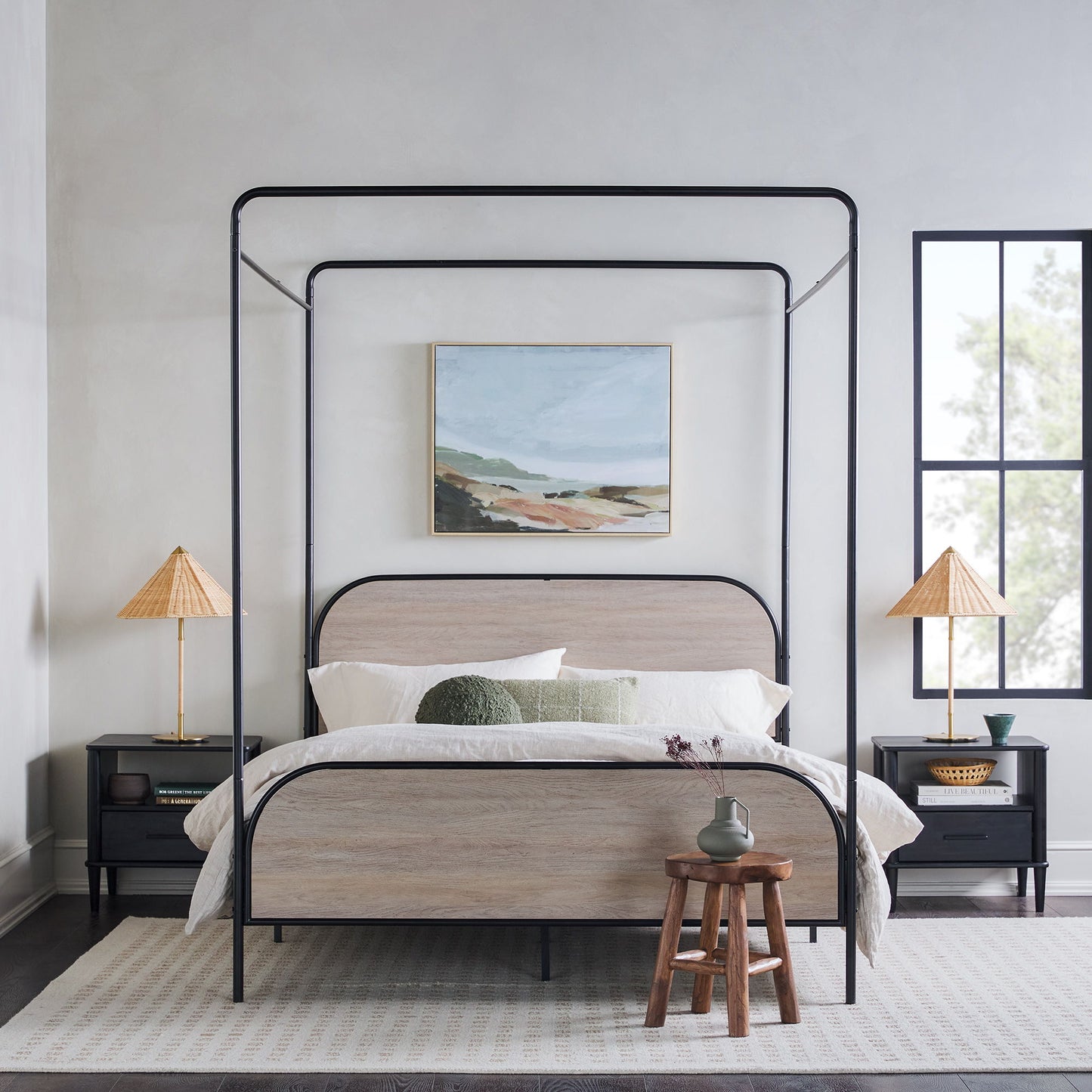 Modern Canopy Bed Frame - The Sleep Loft - Online Mattress Showroom NYC