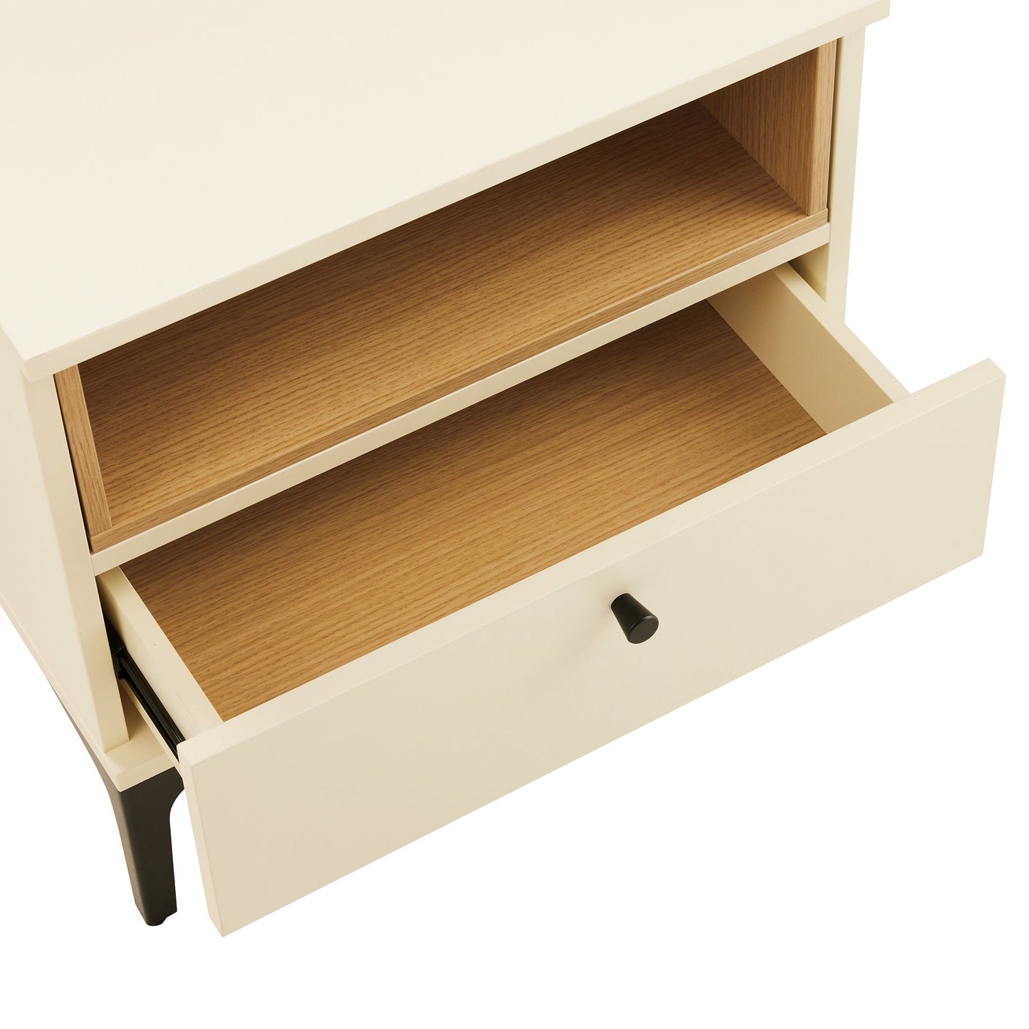 Amara - Nightstand With 1 Drawer - The Sleep Loft - Online Mattress Showroom NYC