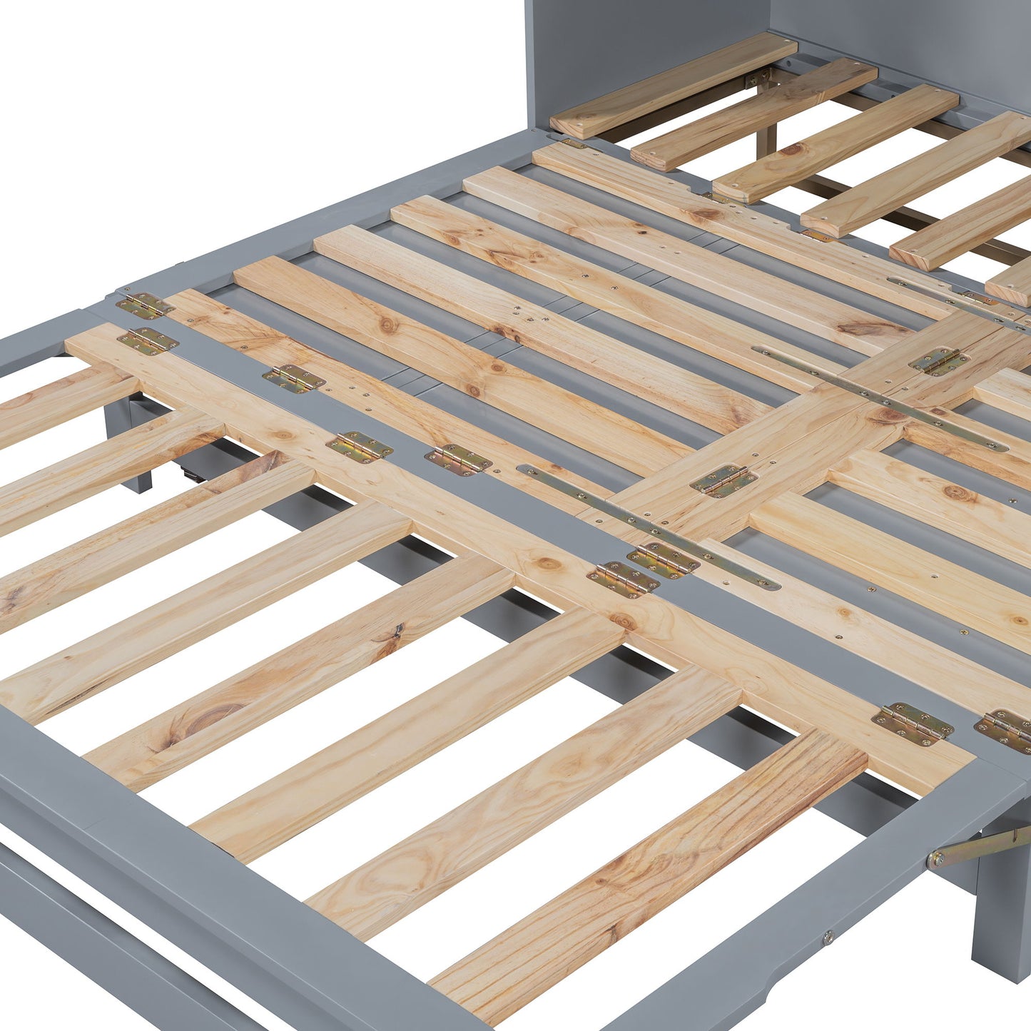 Murphy Bed With Frosted Glass Doors Design, Fake Drawers, Metal Legs - The Sleep Loft - Online Mattress Showroom NYC