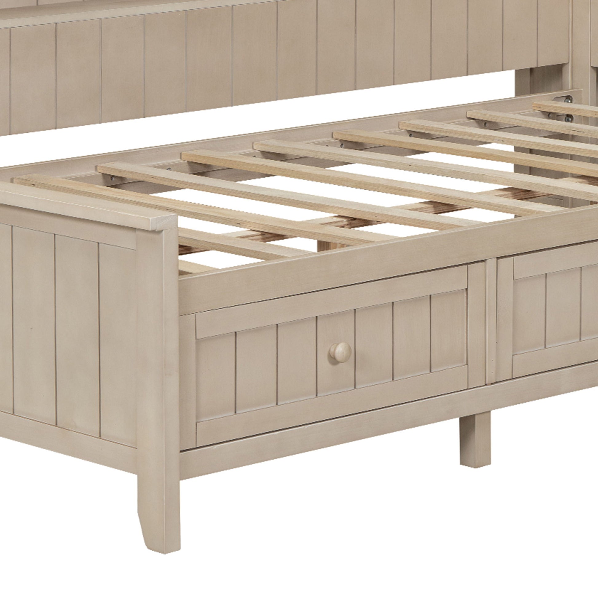 Daybed With Storage Shelves And 3 Drawers - The Sleep Loft - Online Mattress Showroom NYC