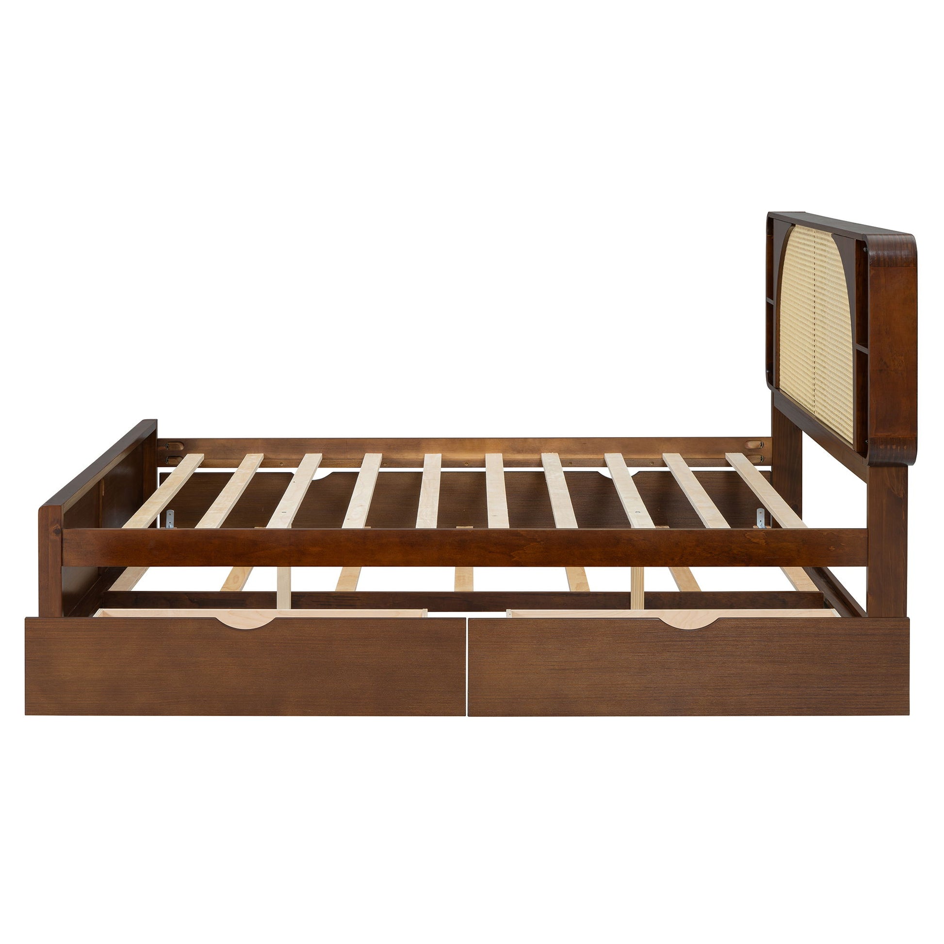 Headboard Bed With 2 Drawers And Trundle - The Sleep Loft - Online Mattress Showroom NYC