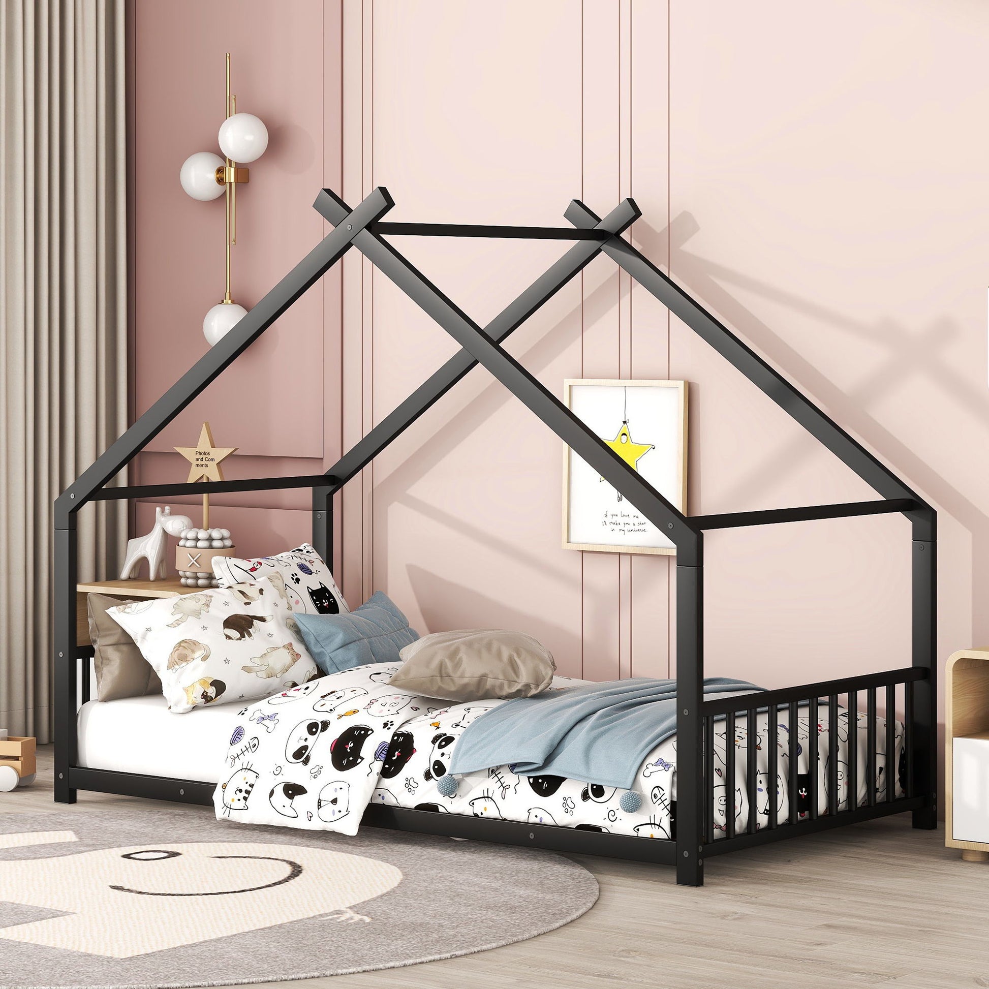 Metal House Bed - The Sleep Loft - Online Mattress Showroom NYC