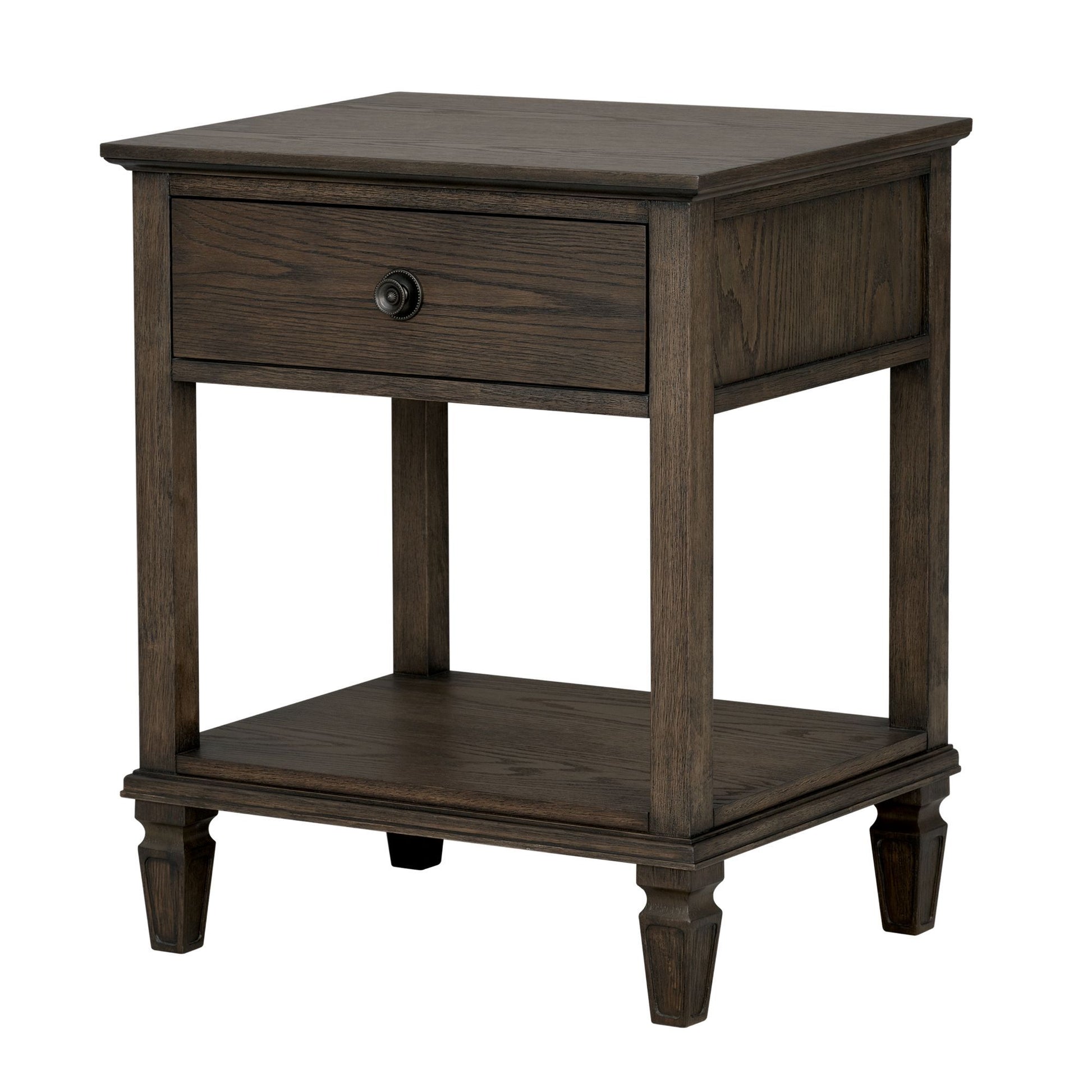 Victoria - Bedside Table With Drawer And Shelf - The Sleep Loft - Online Mattress Showroom NYC