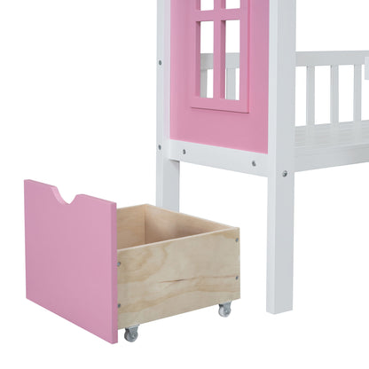 Twin Over Twin Bunk Bed With Changeable Table, Bunk Bed Turn Into Upper Bed And Down Desk - The Sleep Loft - Online Mattress Showroom NYC