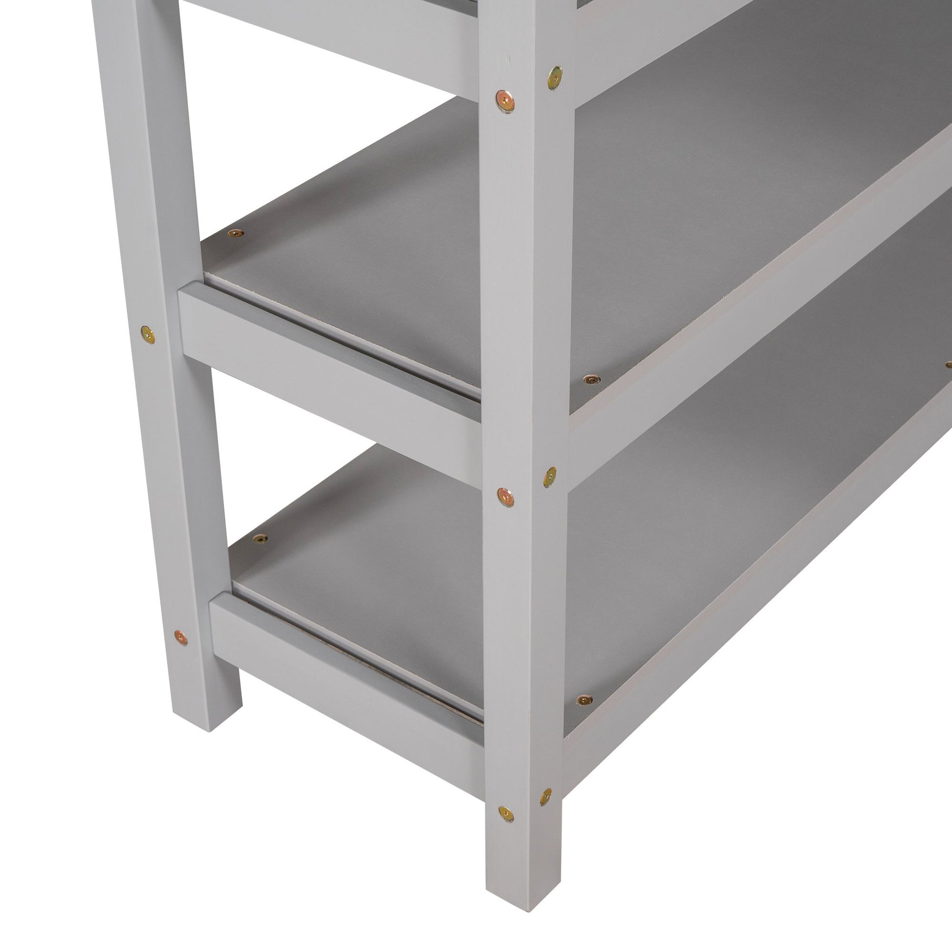 Loft Bed With Storage Shelves And Under Bed Desk - The Sleep Loft - Online Mattress Showroom NYC
