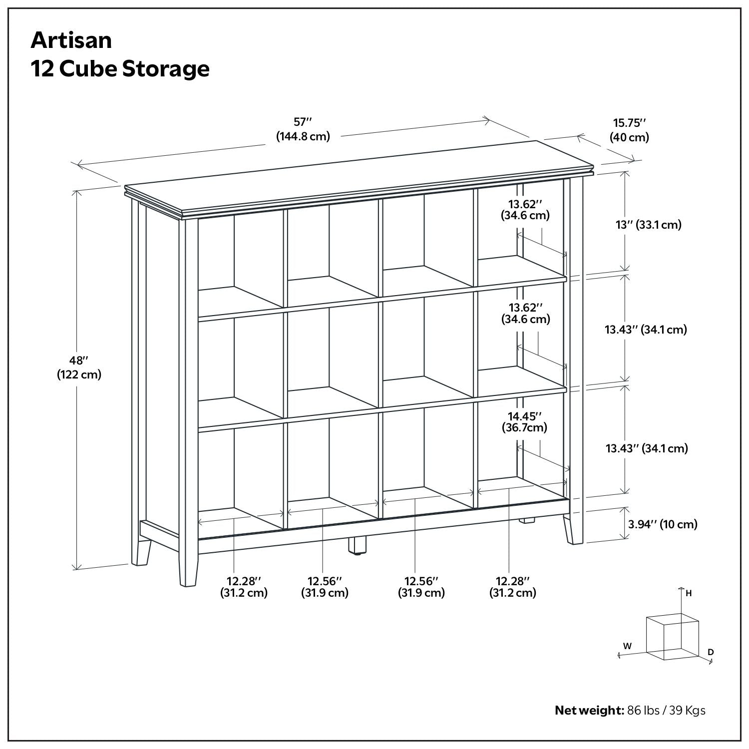 Artisan - Cube Storage - The Sleep Loft - Online Mattress Showroom NYC