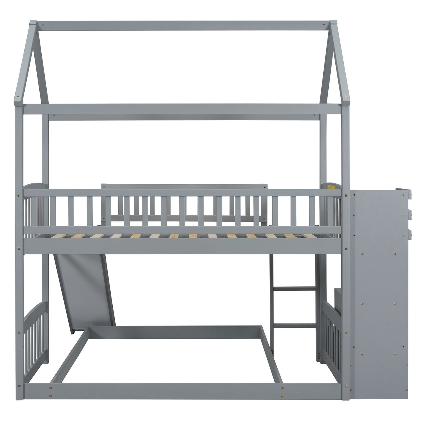House Bunk Bed With Slide - The Sleep Loft - Online Mattress Showroom NYC