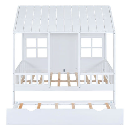 House Bed With Twin Size Trundle, Daybed - The Sleep Loft - Online Mattress Showroom NYC