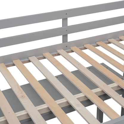 Loft Bed With Retractable Writing Desk And 4 Drawers, With Lateral Portable Desk And Shelves - The Sleep Loft - Online Mattress Showroom NYC