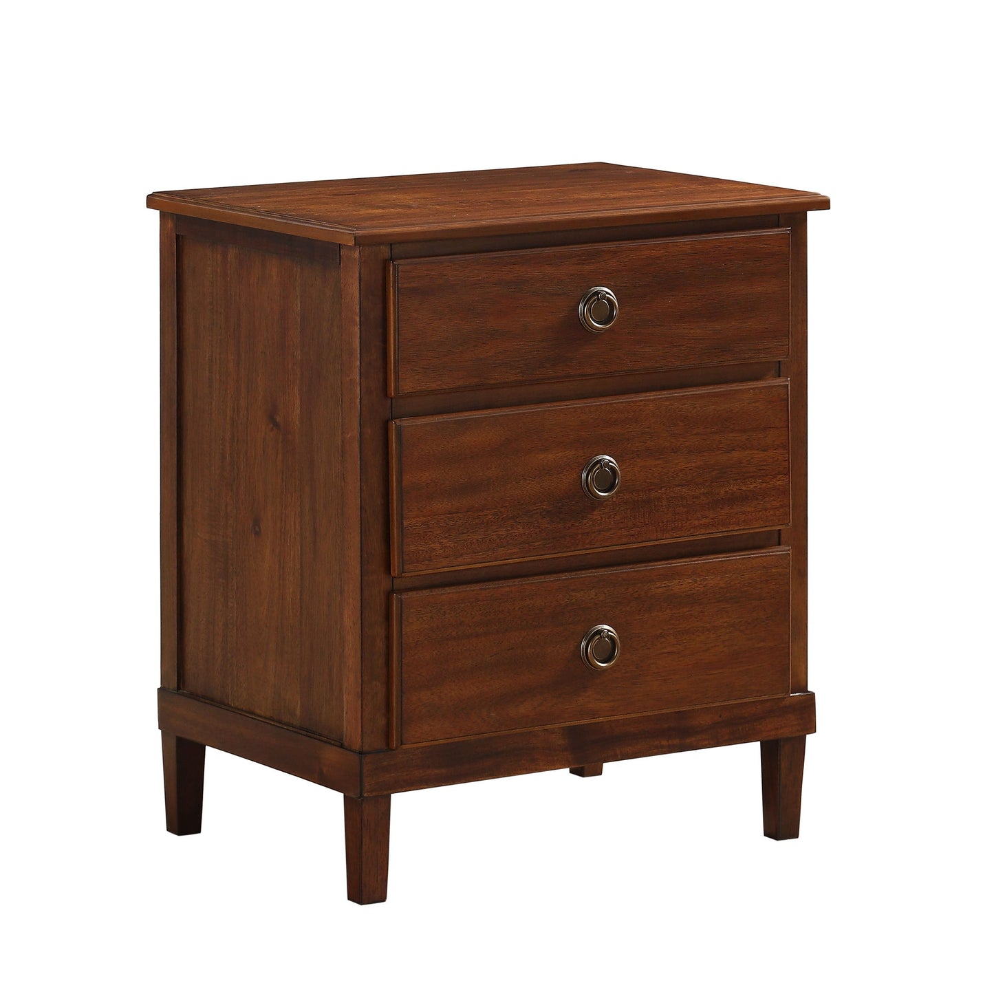 Chamberlin - 3 Drawer Nightstand - Brown - The Sleep Loft - Online Mattress Showroom NYC
