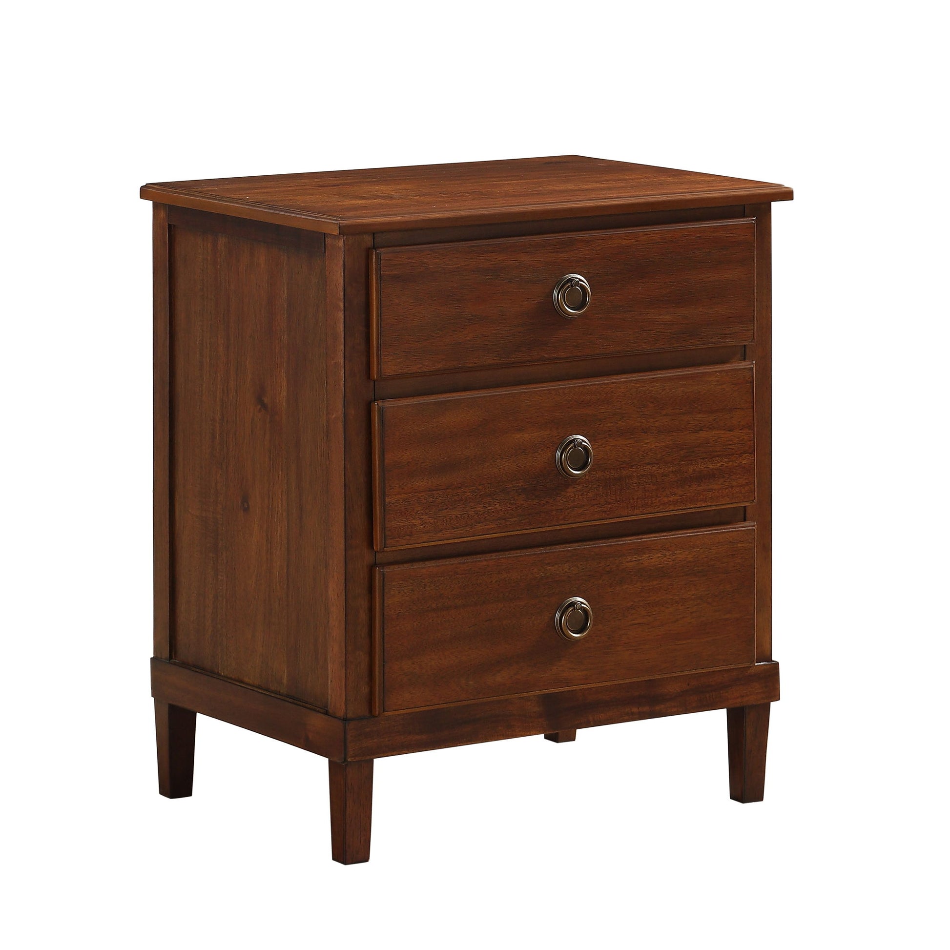 Chamberlin - 3 Drawer Nightstand - Brown - The Sleep Loft - Online Mattress Showroom NYC