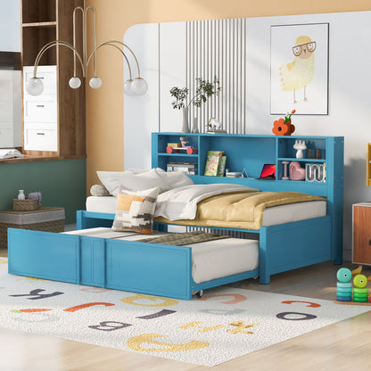 Industrial Metal Daybed With Trundle, Storage Shelves, USB Ports - The Sleep Loft - Online Mattress Showroom NYC