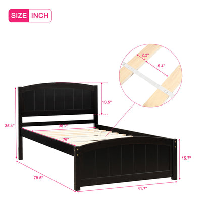 Platform Bed & Headboard, Footboard And Wood Slat Support - The Sleep Loft - Online Mattress Showroom NYC
