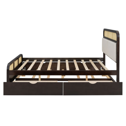 Platform Bed With Trundle And 2 Drawers - The Sleep Loft - Online Mattress Showroom NYC