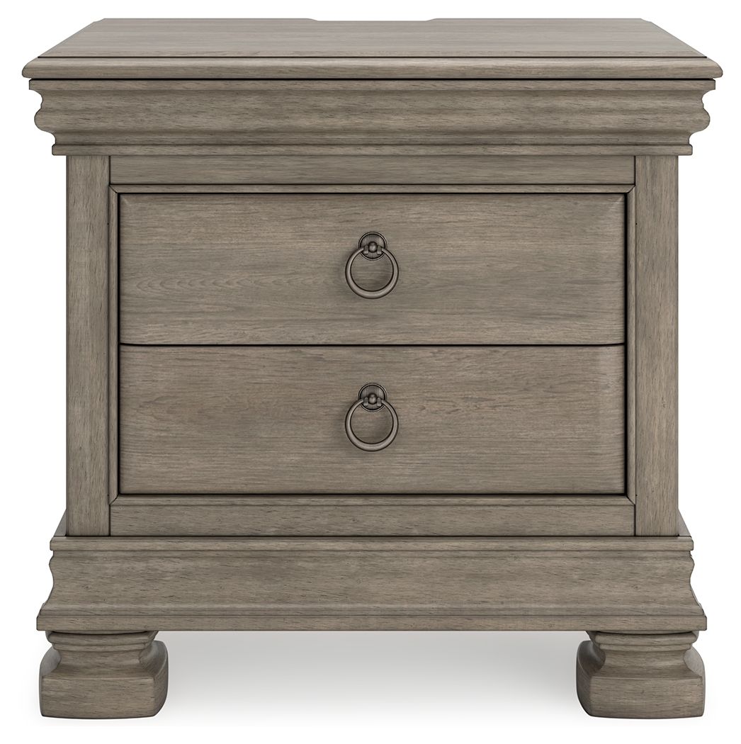 Lexorne - Three Drawer Night Stand - Gray - The Sleep Loft - Online Mattress Showroom NYC