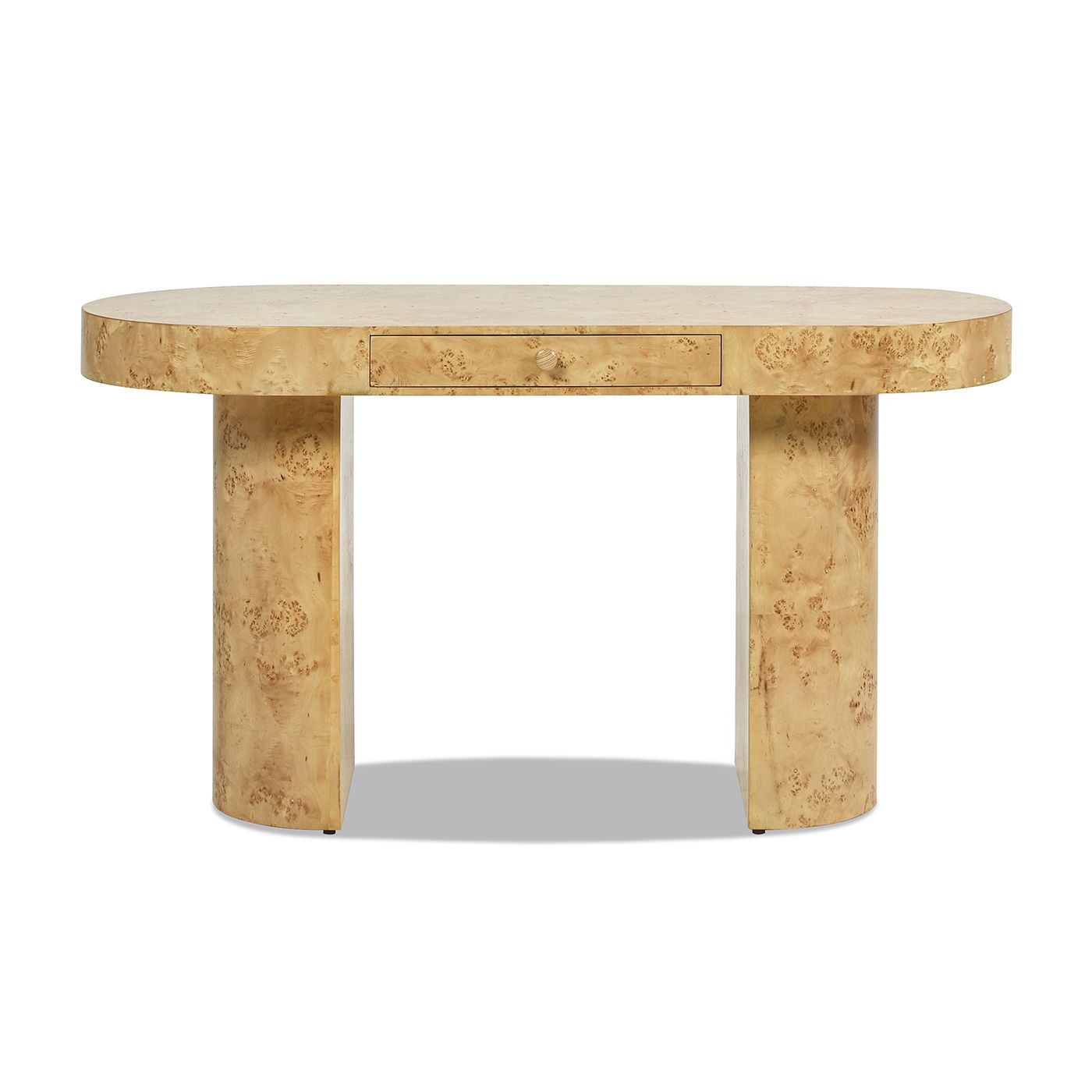 Jesse - Single Drawer Oval Computer Desk - The Sleep Loft - Online Mattress Showroom NYC