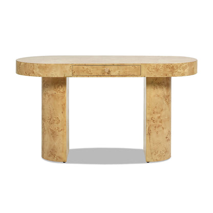 Jesse - Single Drawer Oval Computer Desk - The Sleep Loft - Online Mattress Showroom NYC