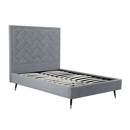 Crosby - Bed With Upholstered Headboard And Slats - The Sleep Loft - Online Mattress Showroom NYC