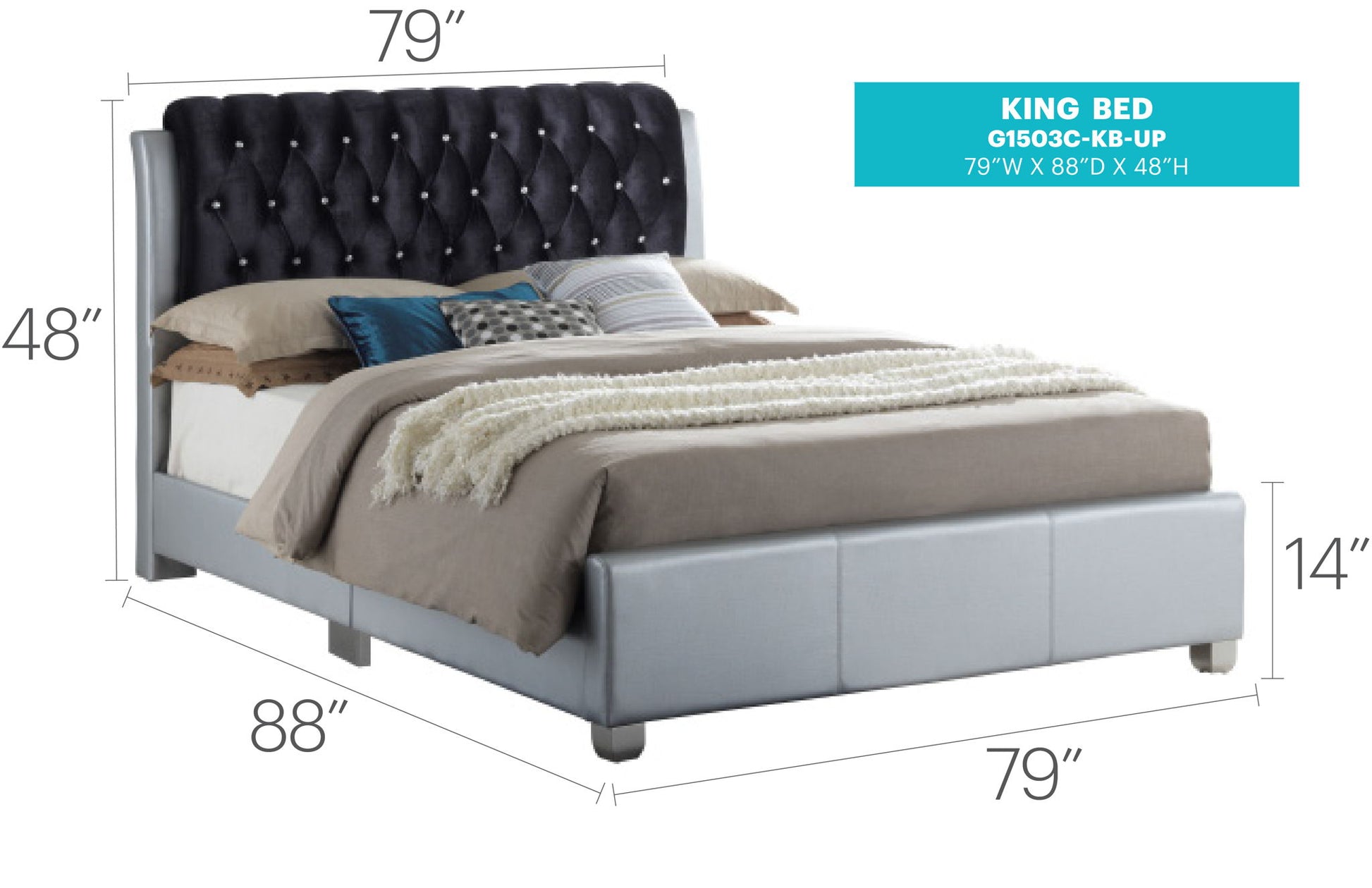 Tufted Upholstered Bed - The Sleep Loft - Online Mattress Showroom NYC