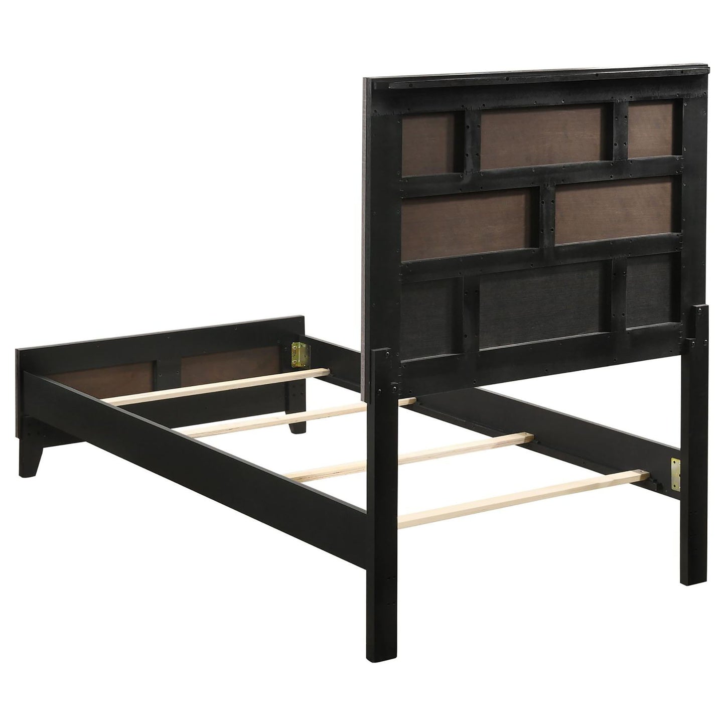 Twin Panel Bed With Tapered Legs - Gray - The Sleep Loft - Online Mattress Showroom NYC