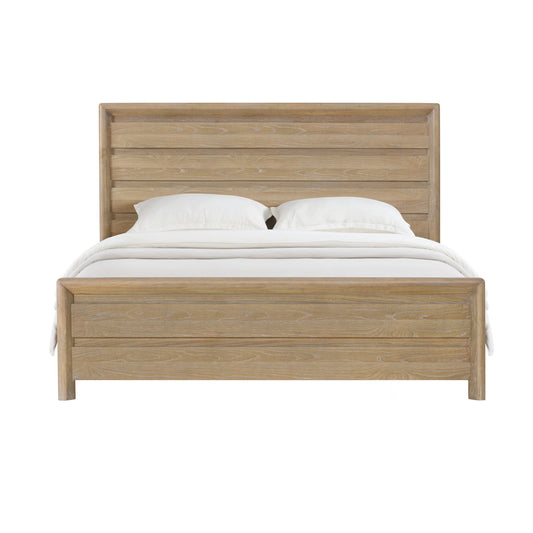 Panel Bed Frame With Unique Headboard And Included Slats - The Sleep Loft - Online Mattress Showroom NYC