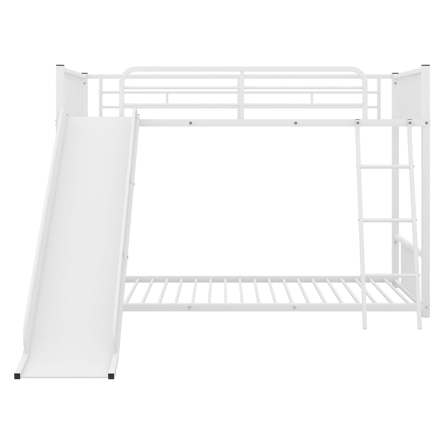 Metal Bunk Bed With Slide, Durable Steel Frame - The Sleep Loft - Online Mattress Showroom NYC