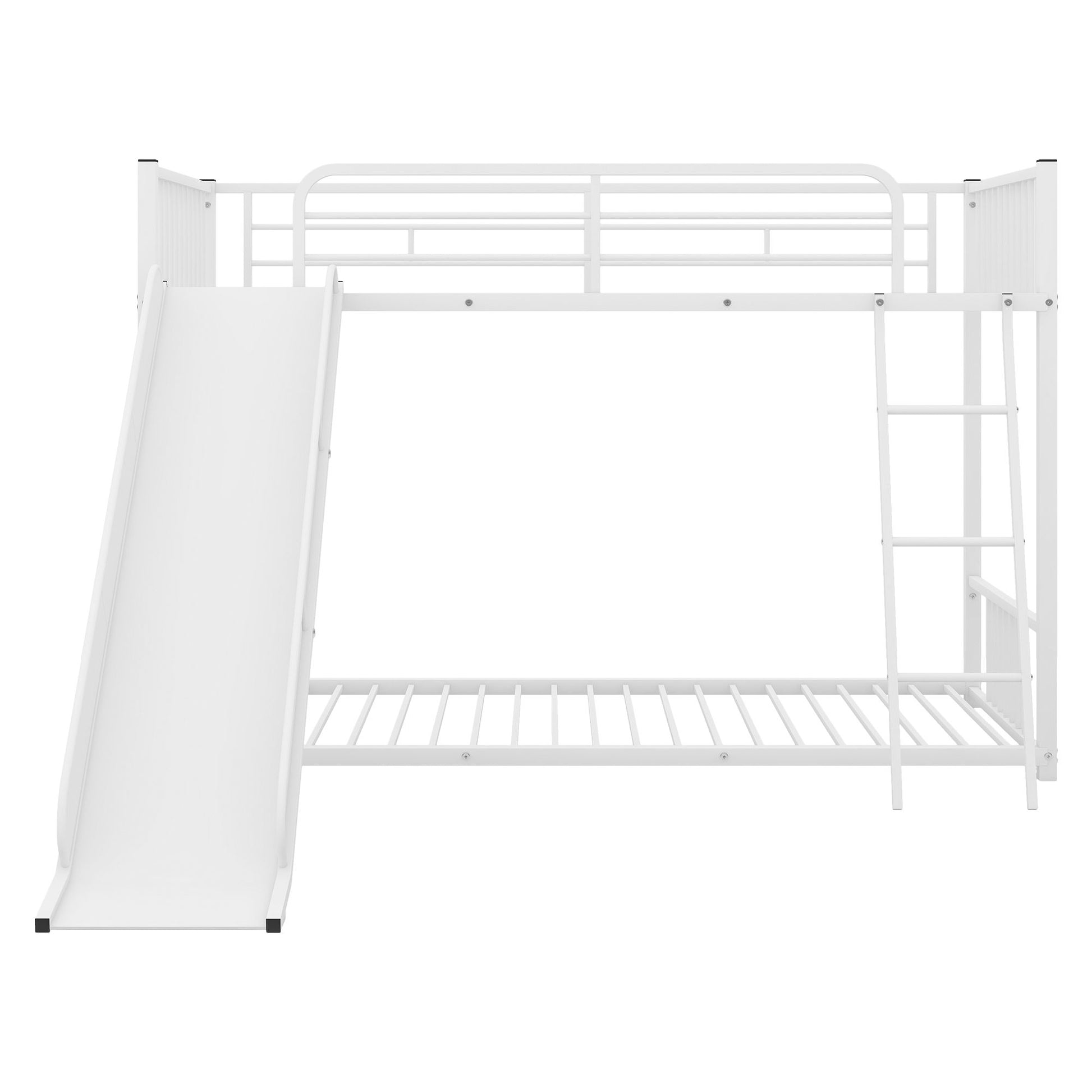 Metal Bunk Bed With Slide, Durable Steel Frame - The Sleep Loft - Online Mattress Showroom NYC