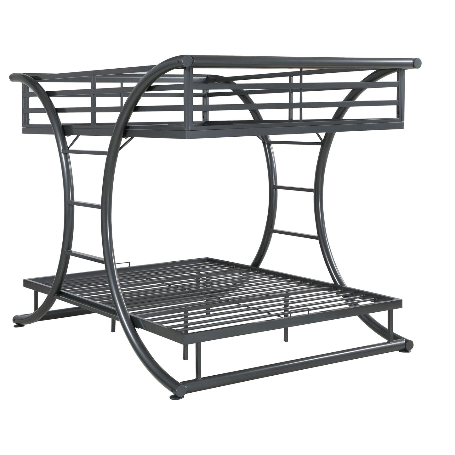 Weston - Bunk Bed Full Over Full - Gunmetal - The Sleep Loft - Online Mattress Showroom NYC