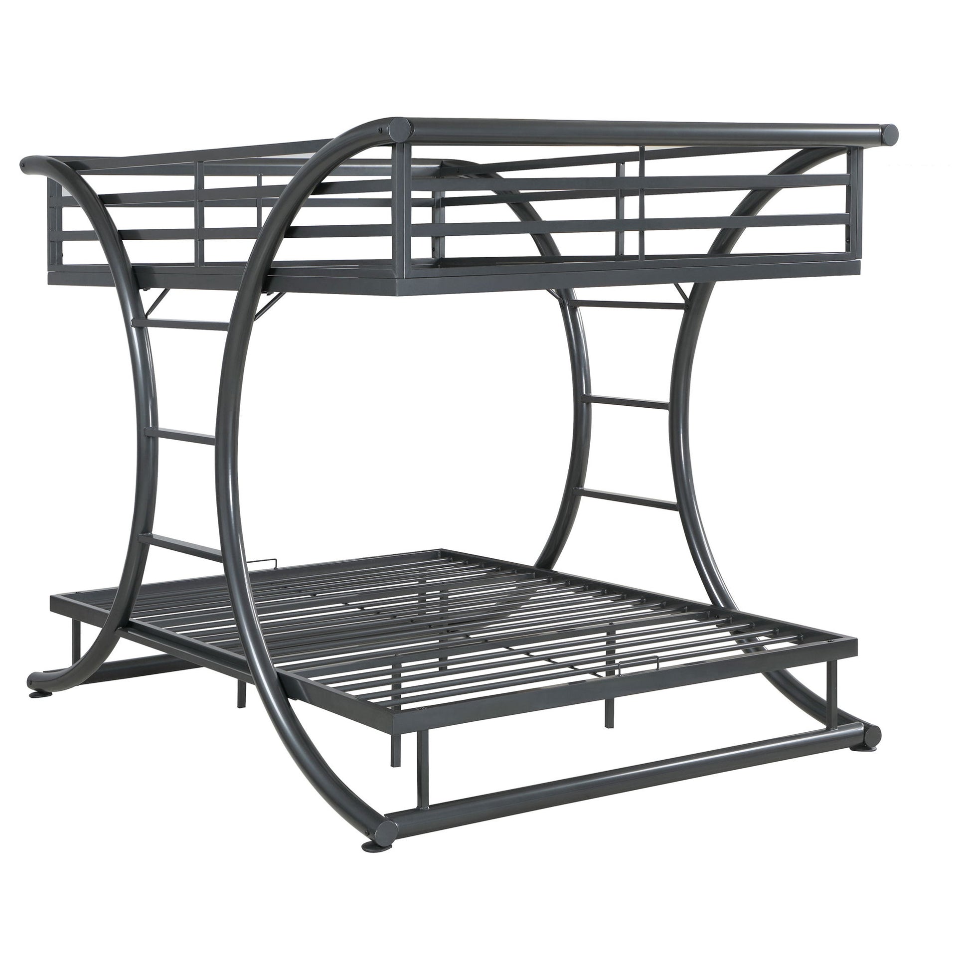 Weston - Bunk Bed Full Over Full - Gunmetal - The Sleep Loft - Online Mattress Showroom NYC