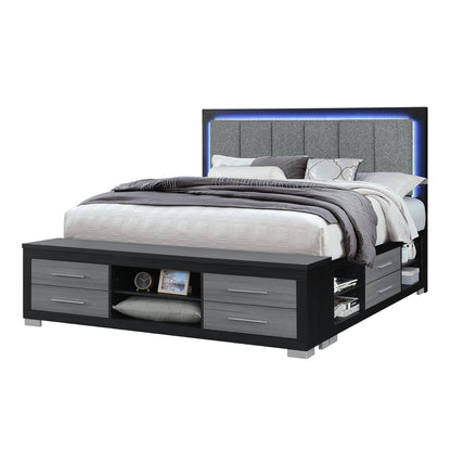 Emilia - Bed With Storage And LED Lighting - The Sleep Loft - Online Mattress Showroom NYC