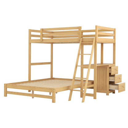 Bunk Bed With Built In Desk And 3 Drawers - The Sleep Loft - Online Mattress Showroom NYC
