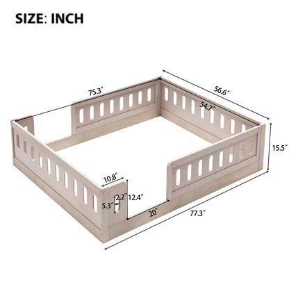 Platform Bed With Guardrail - The Sleep Loft - Online Mattress Showroom NYC