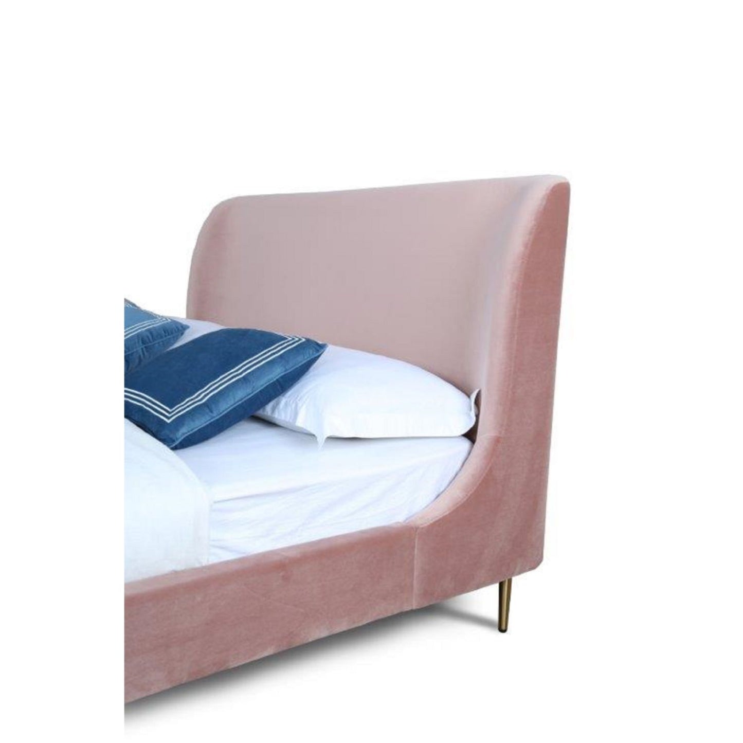 Upholstered Bed With Curved Headboard - The Sleep Loft - Online Mattress Showroom NYC