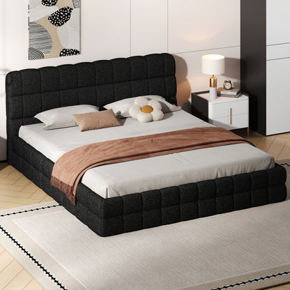 Upholstered Platform Bed With Headboard - The Sleep Loft - Online Mattress Showroom NYC