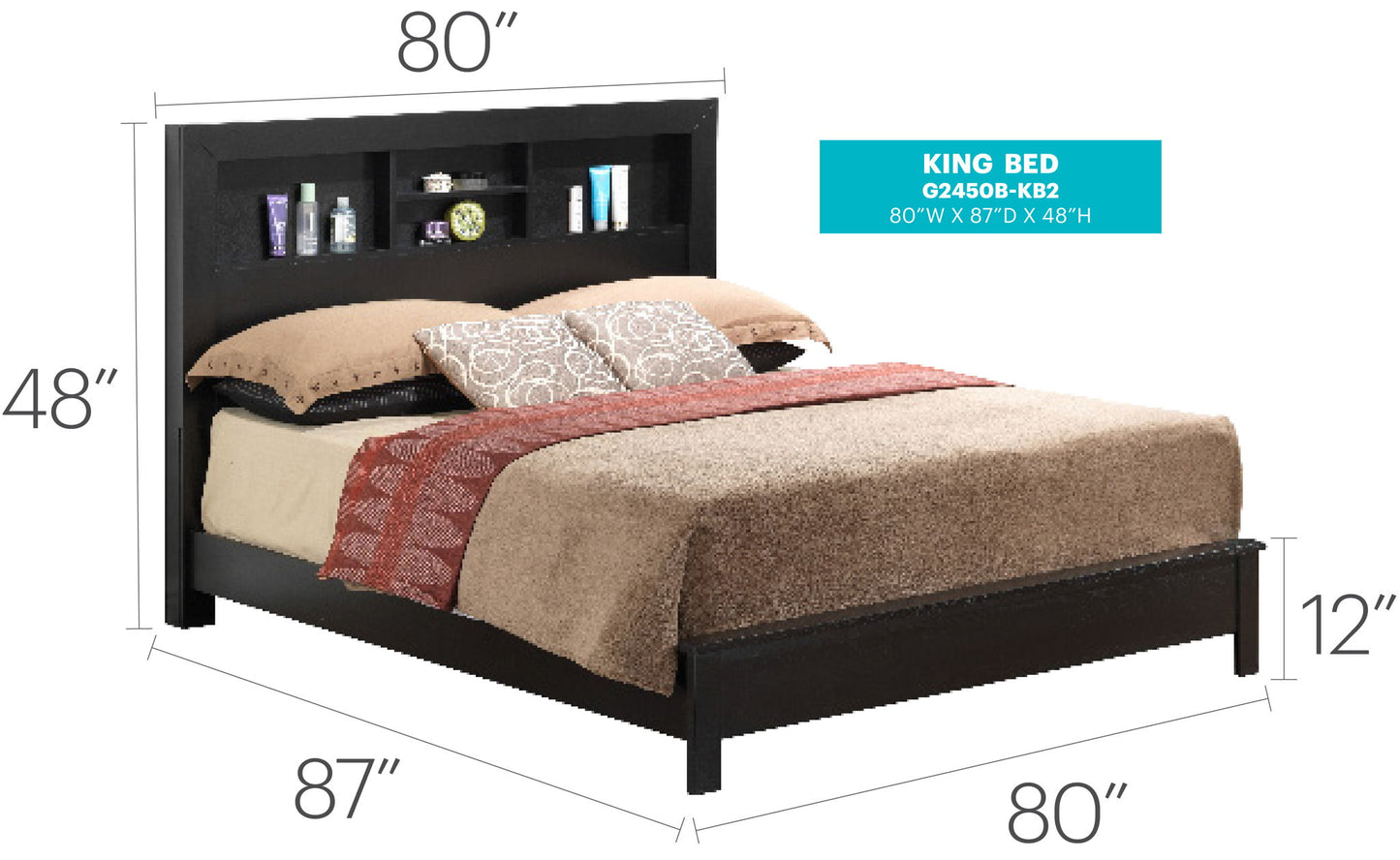 Bed With Transitional Design Stylish - The Sleep Loft - Online Mattress Showroom NYC