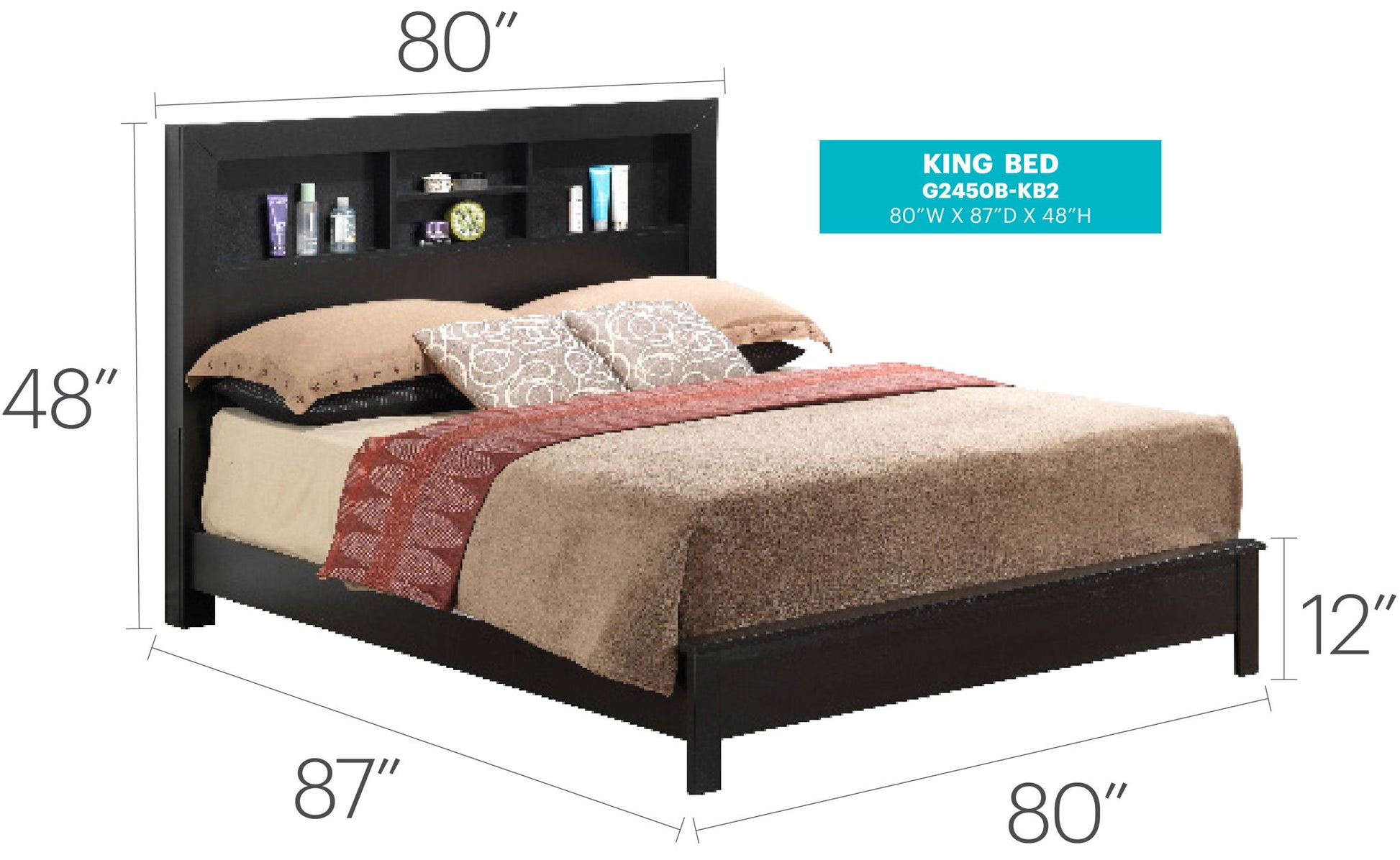 Bed With Transitional Design Stylish - The Sleep Loft - Online Mattress Showroom NYC