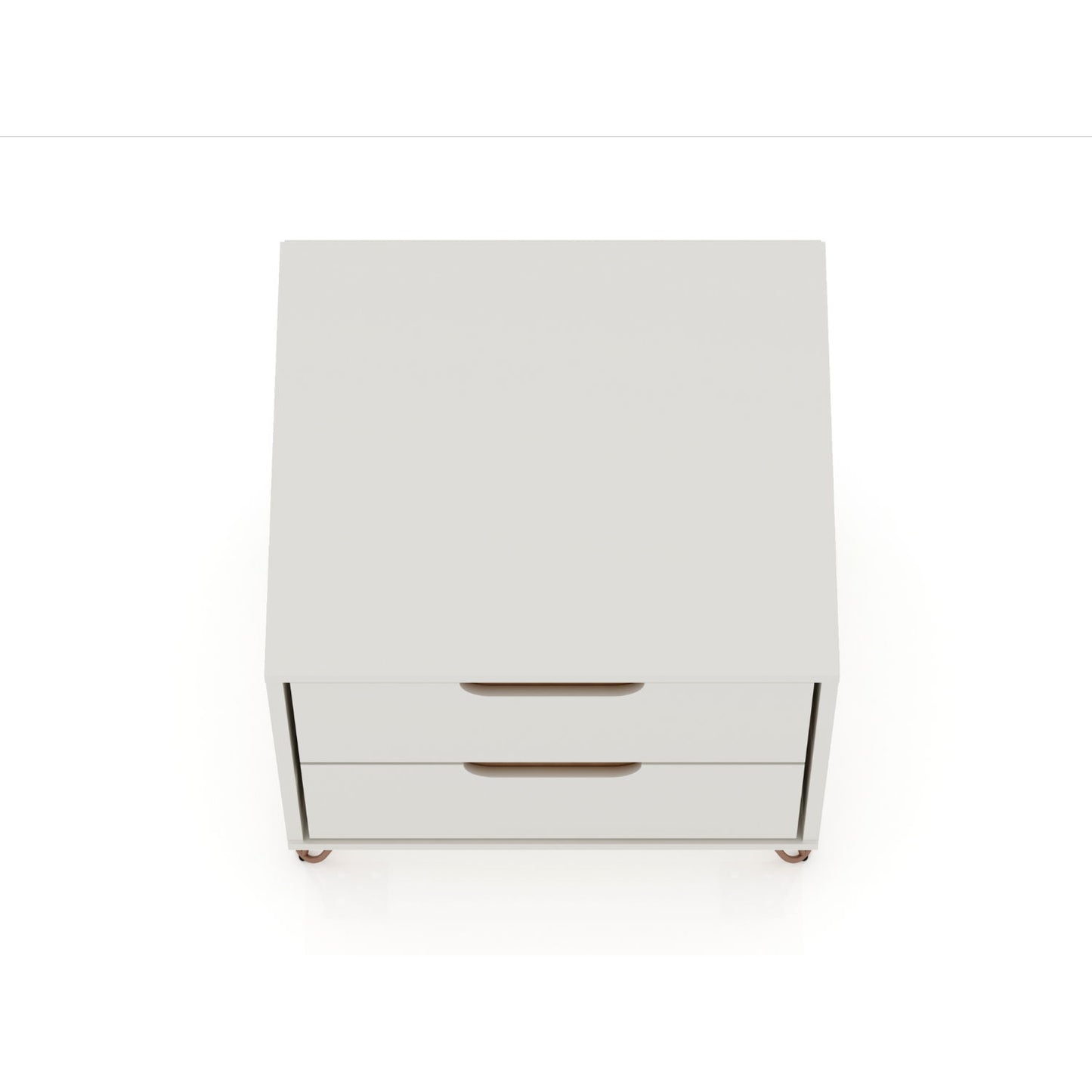 Rockefeller - Nightstand With 2 Drawers - Off White - The Sleep Loft - Online Mattress Showroom NYC