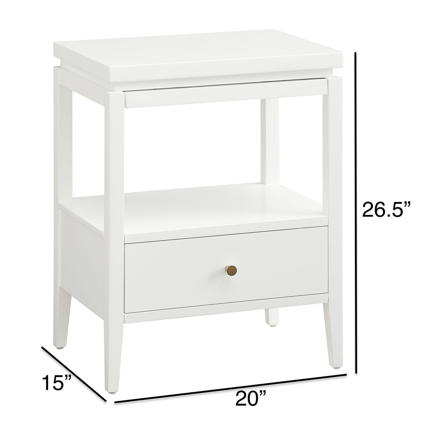 Olana -1 Drawer Nightstand With Floating Top Design - The Sleep Loft - Online Mattress Showroom NYC