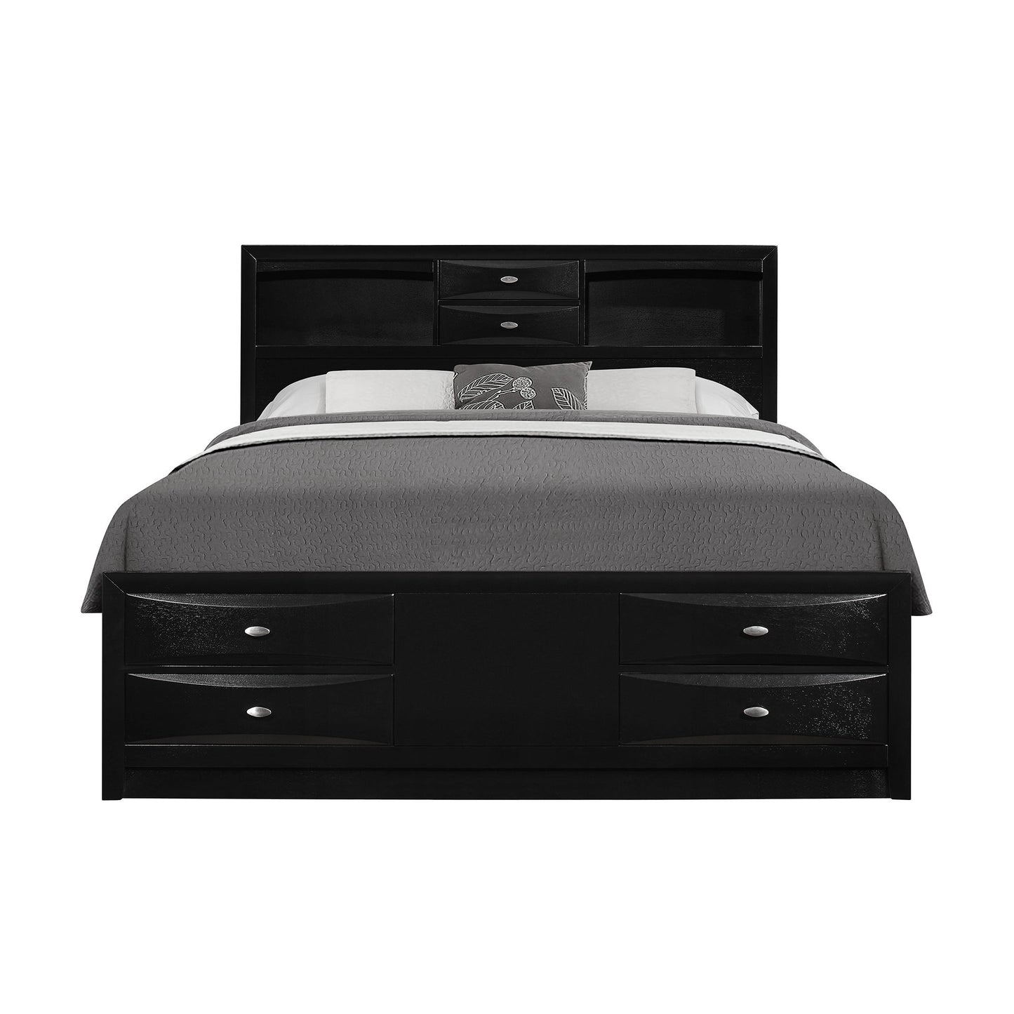 Lucille - Bed With Storage And Bookcase Headboard - The Sleep Loft - Online Mattress Showroom NYC